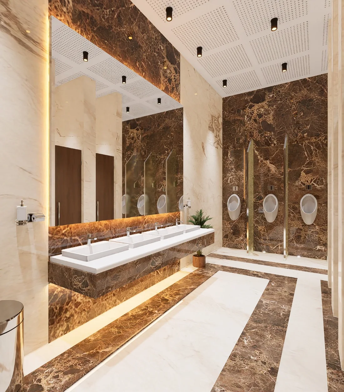 Premium washroom interior at Ashoak Mall