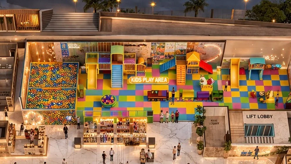 Kids play area at Ashoak Mall