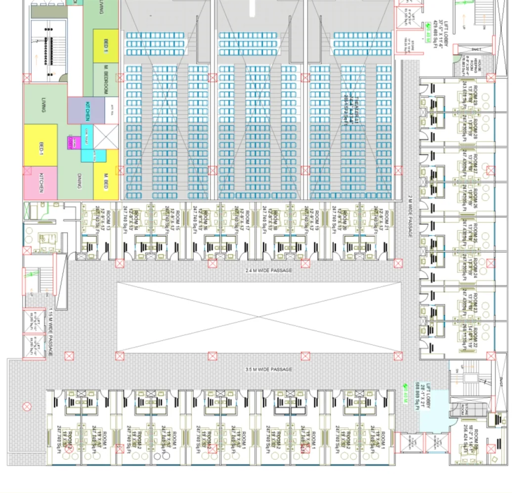 Official seventh floor plan — hospitality and event spaces