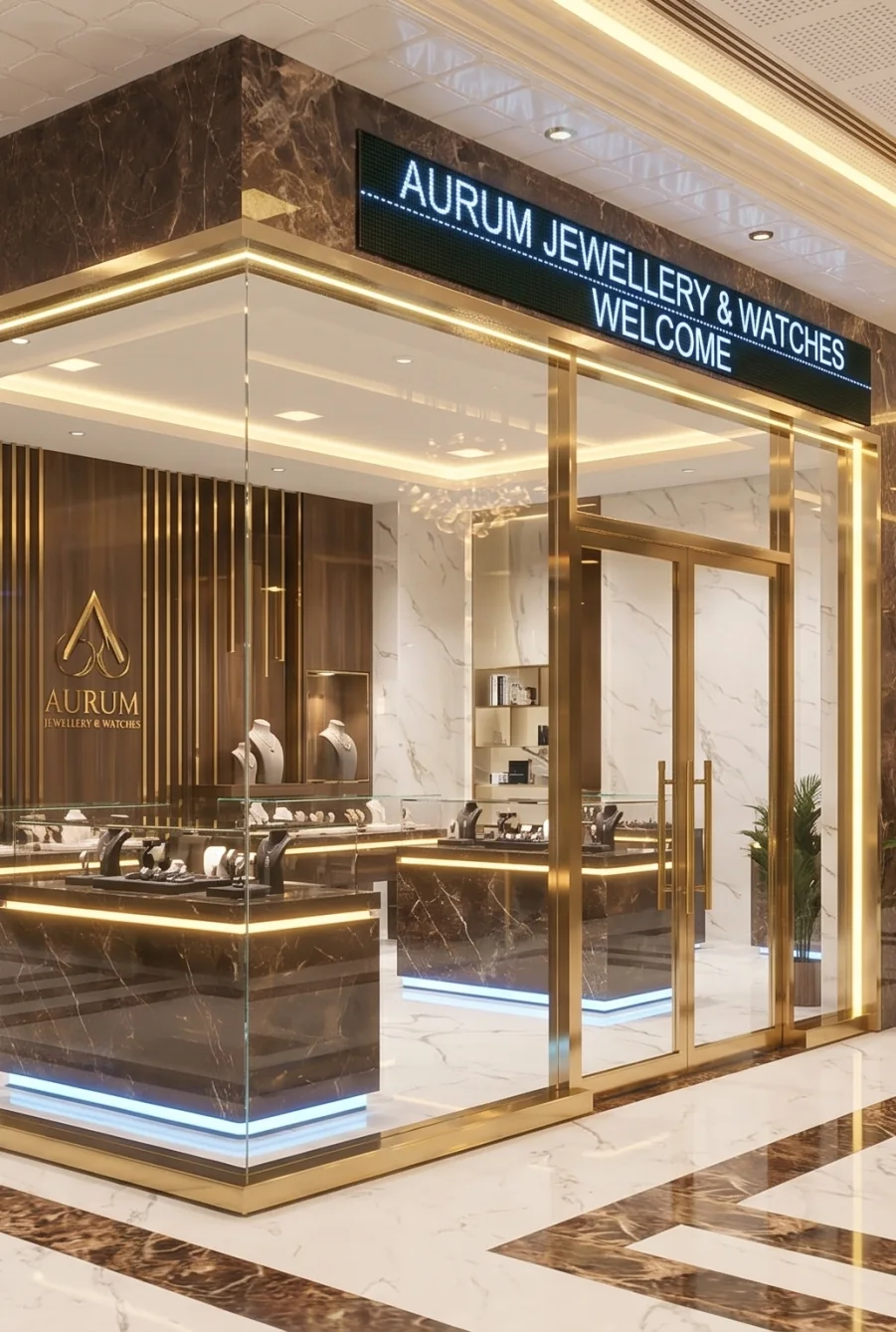 Jewellery boutique storefront at Ashoak Mall